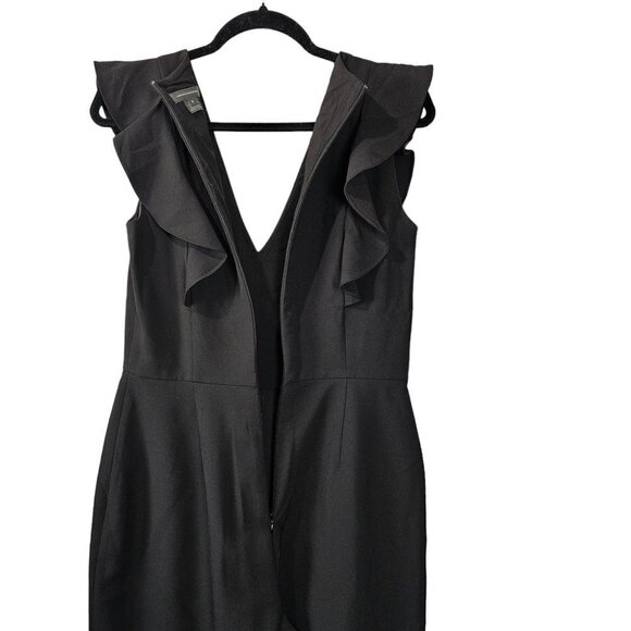 French Connection Whisper Ruffle Black Jumpsuit - Picture 8 of 12